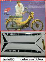 งานสติ๊กเกอร์  sticker yamaha belle80