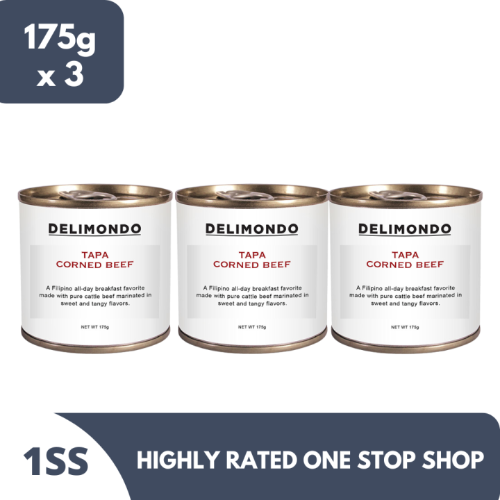Delimondo Tapa Corned Beef 175g x 3 Lazada PH
