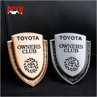 BuyV TOYOTA เจ้าของคลับสัญลักษณ์โลหะอัลลอยสติ๊กเกอร์สำหรับ Toyota Camry Corolla Hilux Highlander Prius Vios FJ Cruiser Universal