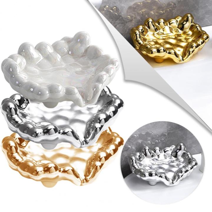 soap-box-electroplate-convenient-punch-free-storing-cloud-shape-keep-tidy-soap-storage-dish-bathroom-gadget-daily-use-soap-dishes