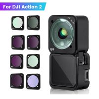 Camera Filters Kit For Magnetic Frame UV CPL ND NDPL 8 16 32 64 Lens Filter For DJI Action 2 Magnetic Frame