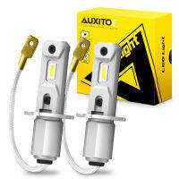 AUXITO 2Pcs H3 LED Headlight Bulb Canbus No Fan High Beam 6500K White Yellow Car LED Fog Light Driving Lamp DRL 12V Mini Design