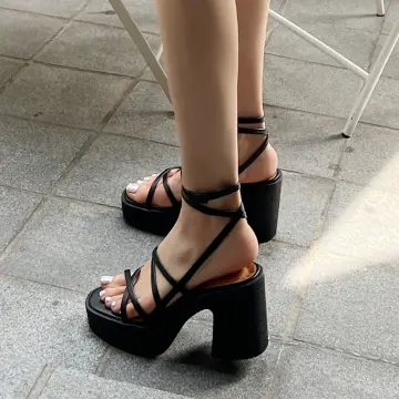 Mlle Dior Heeled Sandal Black Suede Calfskin | DIOR US