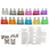 5sets Auto Standard Middle Fuse Holder Car Boat Truck ATC ATO Blade Fuse 3A 5A 10A 15A 20A 25A 30A 35A 40A