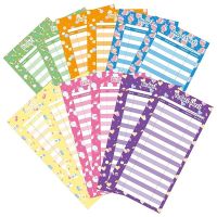 60Pcs Budget Sheets Expense Tracker Paper Refill Inserts With Holes For A6 Binder Cash EnvelopeCartoon Candy Pattern