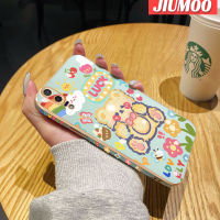 เคส JIUMOO สำหรับ Huawei P20 P20 Pro P20 Lite 2018 P20 Lite 2019เคสการ์ตูนหมีโชคดีใหม่กรอบสี่เหลี่ยมพื้นผิวเคสซิลิกาเจลนิ่มกันกระแทกเคสมือถือฝาครอบป้องกันเลนส์กล้องถ่ายรูปรวมทุกอย่าง