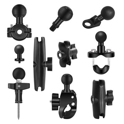 1 Inch Ball Head Adapter Holder Extension Arm Motorcycle Handlebar Brake Clutch Control Base Combo U Bolt Mount for Gopro Camera