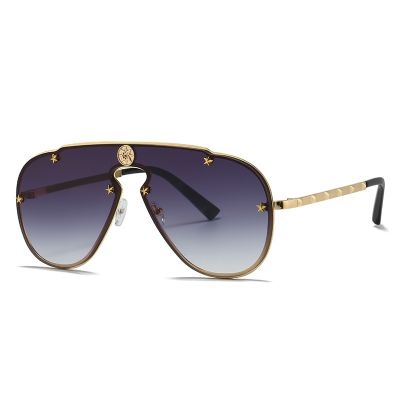 Luxury Glamour Ladies Sunglasses Brand Rimless Star Designer Women Glasses Fashion Stylish Shades UV400