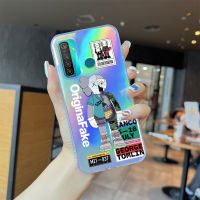 Serpens สำหรับ Realme 10 Pro + 5G 3 3 Pro 5 Pro 6 Pro 7 7 Pro 8 5G แบรนด์แฟชั่นยอดนิยม (KAWS) เคสโทรศัพท์สลายเลเซอร์หมีสีรุ้งขอบใสเคสกันกระแทกมีสีสันบางเฉียบ TPU นุ่มเป็นพิเศษบัตรเลเซอร์ในตัว