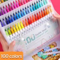 24/48/60/80/100 Colors Double-Head Washable Color Marker Set Art Supplies for Artist Korean Stationery School Supplies