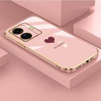 Realme เคสยางรูปหัวใจสำหรับ C31 C30s C33 C35 C55เคสปลอกสายคล้องไฟฟ้ามันวาวลาย C30น่ารักมีสไตล์