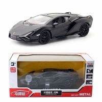 Ma Ke Yao Yufeng alloy car sound and light toy 1:32 Lamborghini lightning three-door sedan pullback model