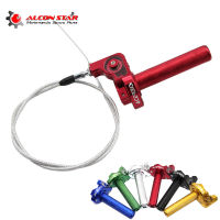 Alconstar- 78 Motorcycle Handlebar Acerbs Throttle Grip Quick Twister + Cable For Honda CRF230 CR80 Kawasaki KLX Dit Pit Bike