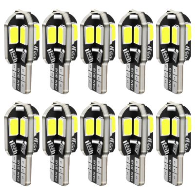 10X T10 Led Car Interior Bulb Canbus for VW Golf Polo Passat Scirocco Tiguan for Skoda Octavia Seat Warm White 4300K Red Yellow