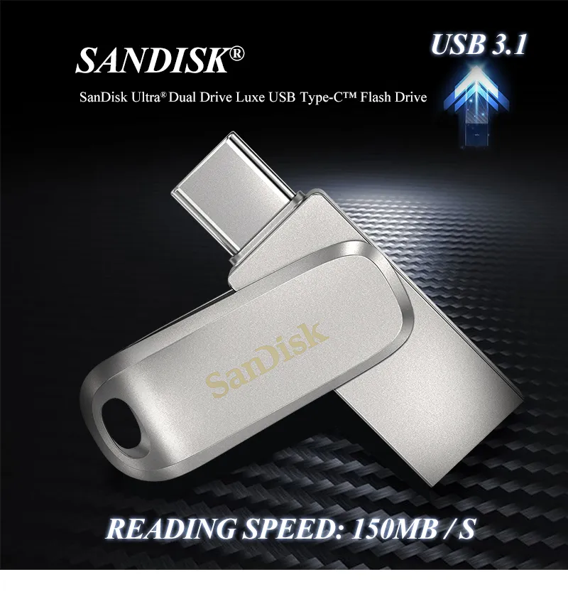 Clé USB SANDISK Ultra Dual Drive USB + USB Type C 128GB
