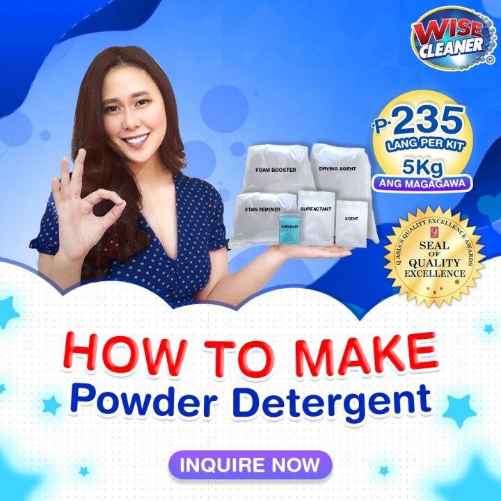 PREMIUM POWDER DETERGENT KIT WISE CLEANER Lazada PH