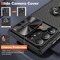 For Samsung Galaxy S23 Ultra Case Camera Protect Slide Armor Phone Case For Samsung S23 S23 Plus S23Ultra Holder Ring Back Cover Phone Cases