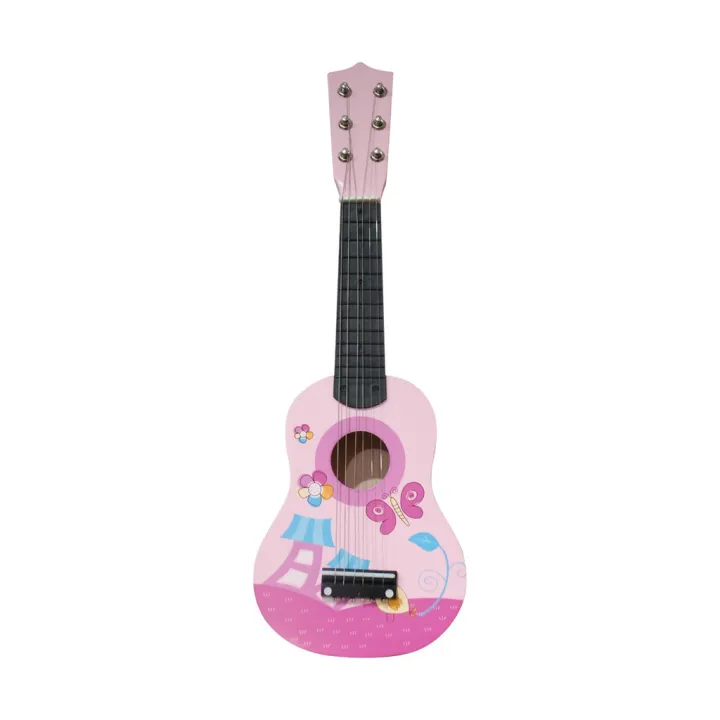 Classic Wooden Toy Guitar for Kids -Pink | Lazada PH