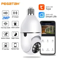 1080P Tuya Wifi PTZ Camera E27 Bulb Indoor Security Night Vision Motion Detect Alarm P2P Smart Home Surveillance CCTV IP Cameras