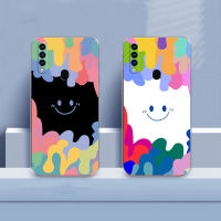 เคส OPPO A31 เคสโทรศัพท์ เคสโทรศัพท์แฟชั่นแนวโน้มรูปแบบเคสใส่โทรศัพท์กันกระแทก TPU ฝาหลังใหม่ล่าสุดสีน้ำ doodle รูปแบบยิ้ม Softcase