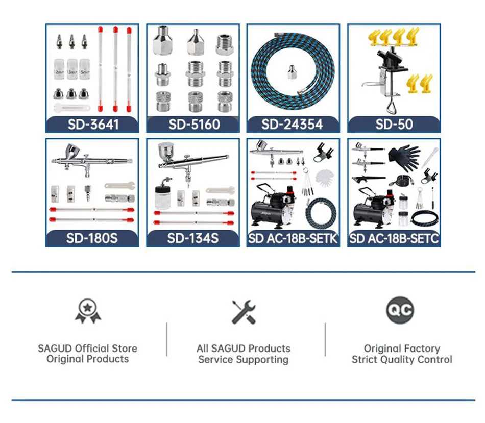 Airbrush Accessories Replacement Maintenance Tools for Any