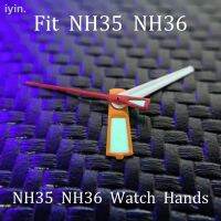 ・มือชม Uhrzeiger สำหรับ NH35 NH36 4R35/36 7S26การเคลื่อนไหว Mirar Las Manos สีเขียว Lume Orw Regarder Les ชิ้นส่วนอุปกรณ์เสริม Mod