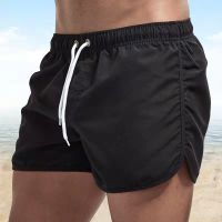 Summer Mens Swimwear Shorts Brand Beachwear Sexy Swim Trunks Men Swimsuit Low Waist Breathable Beach Wear Surf