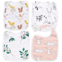 【DT】hot！ Cotton Baby Bibs Babador Feeding Burp Cloths Smock Newborn Bandana Muslin Saliva Soft Breastplate