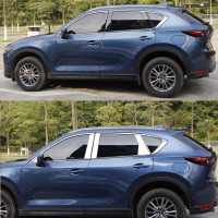 สำหรับ Cx-5มาสด้าหน้าต่างสีโครมฝาครอบตกแต่งสแตนเลส Cx5 2017 2018 2019 2020 2021 2022