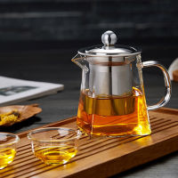 Colorful Heat-resistant glass Teapot 350ml With filter,tea pot Can be heated directly on fire Strainer Heat Coffee Pot Kettle