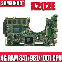 Akemy X202E Laptop motherboard for ASUS X202E X201E S200E X201EP Test original mainboard 4G RAM 8479871007CPU