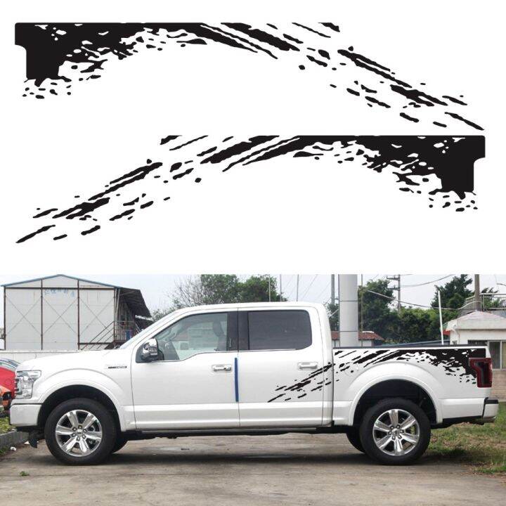 2PCS Fashion cross-country mud splash graphics car sticker For Ford ...