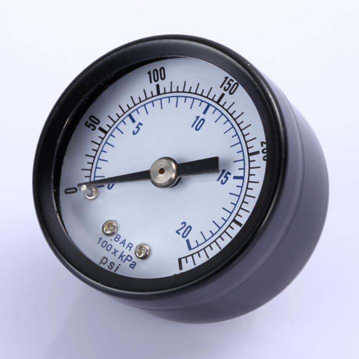 Bar Air Pressure Gauge 020bar / 0300 Psi Manometer Double Scale For Air Compressor Iron