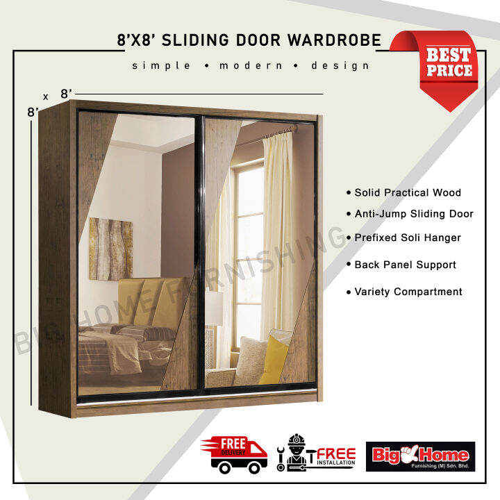 FREE SHIPPING & INSTALLATION!!! 8'x8' Sliding Door Wardrobe/Multi ...