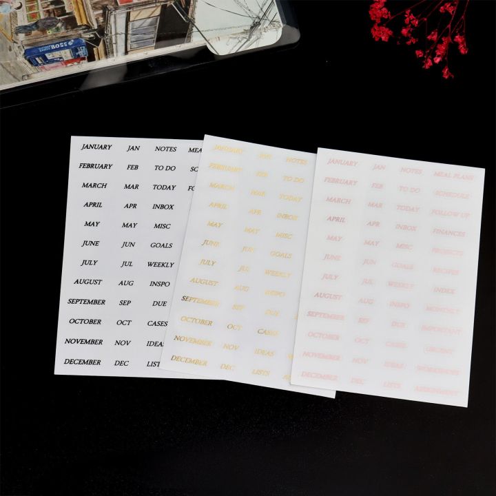 transparent-pet-hot-stamping-series-stickers-english-month-project-plan-phrase-hand-account-decoration-stationery