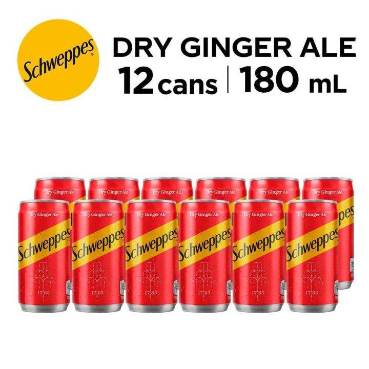 Schweppes Ginger Ale 180ML - Pack of 12s | Lazada PH