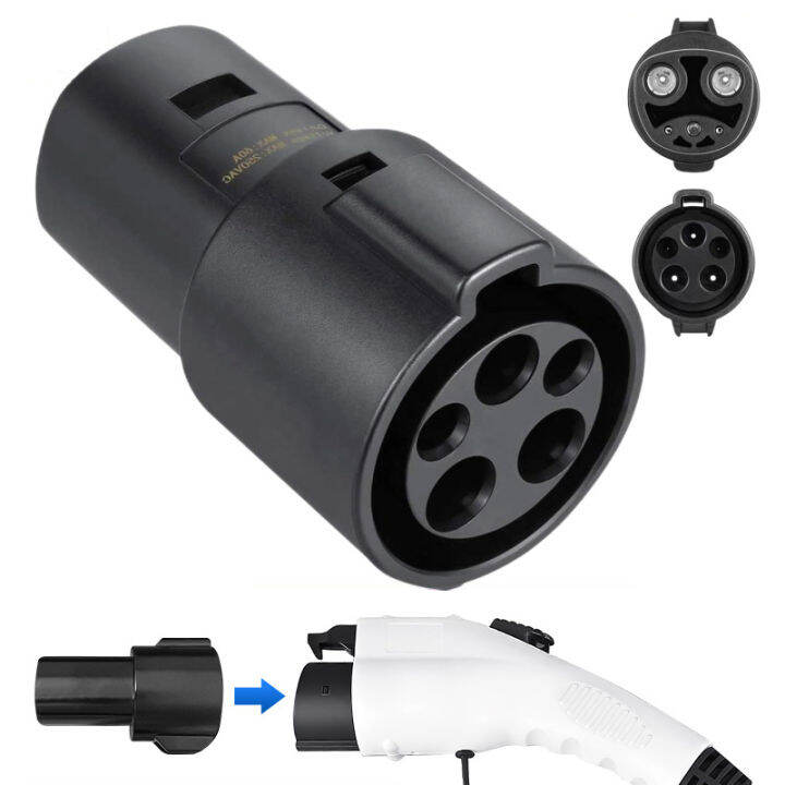 Type 1 J1772 Electric Vehicle Charging Adapter for Tesla Model Y 3 S X