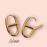 Glain - Elle Hoops / Stainless Steel18K