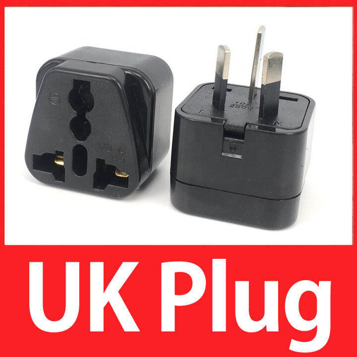 UK 3 Pin Plug SG Travel Adaptor 3pins Power Adaptor Converter Lazada