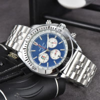 Breitling นาฬิกาสำหรับผู้ชายนาฬิกาควอตซ์อเนกประสงค์ใหม่