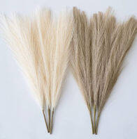 【CW】45ซม. Pampas Grass จำลอง Reed Grass งานแต่งงานตกแต่งบ้านห้องนอนอุปกรณ์เสริมงานแต่งงาน Guide Photo PropBackground