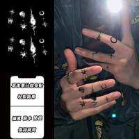 Finger small pattern dark herbal tattoo stickers semi-permanent waterproof female long-lasting male high-end sense simulation juice