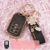 HushdgFashion ใหม่ TPU รถ Remote Key Case Shell สำหรับ Honda Accord 9 Crider City 2015 2016 HRV CRV Vezel Spirior Odyssey Civic Fitkouh