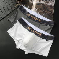 Gtopx Man Mens Low Waist Single Layer Summer Thin Boxer Sports Breathable Threaded Modal Boxer Briefs