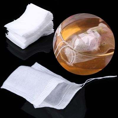 100pcs Reusable Food Filter Mesh Non-woven Fabric Soup Boiling Storage Teabags 5x7cm/8x10cm