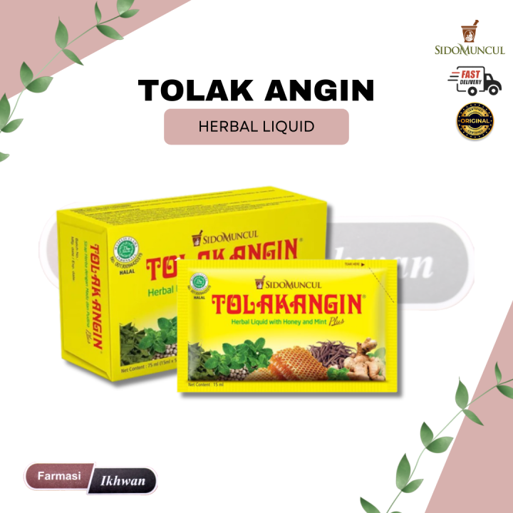 Sidomuncul Tolak Angin Herbal Liquid 15ml x 5's | Lazada