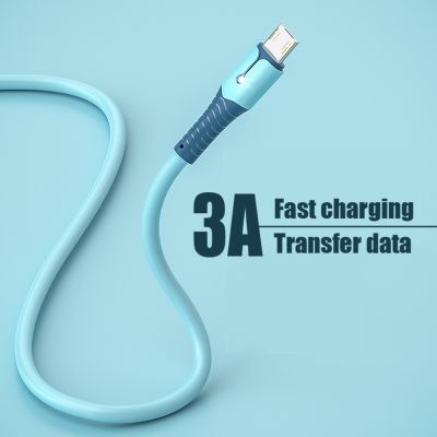 （A LOVABLE）3ACharging ChargerforPhone Type CUSB Data CordSilicone Durable Sync Line