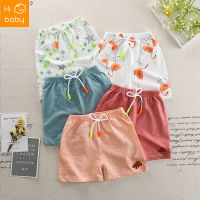 Summer Childrens Shorts Slub Cotton Boys Shorts Boys and Girls Beach Pants Children Home Casual Shorts