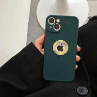 With Plating Show Logo Hole Soft Shockproof Phone Case For iPhone 14 Pro Max Plus 13 Pro Max 12 Pro Max 11 Pro Max Silicone Leather Phone Cover Anti-fall Phone Casing With Full Cover Camera Protection Top Seller