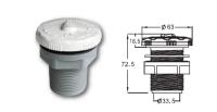 Emaux Standard Air Valve Control Connection 1.5" Colour White